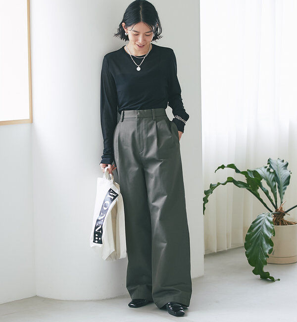  「【MONN.:.(モン)】シアーロンT」|Tシャツ・カットソー|