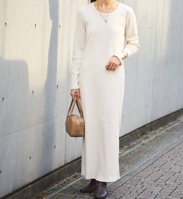  「【全骨格細見え】2WAYロングリブワンピース」|ワンピース|