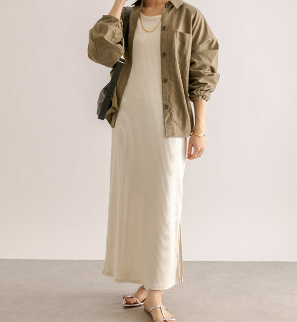  「【全骨格細見え】2WAYロングリブワンピース」|ワンピース|