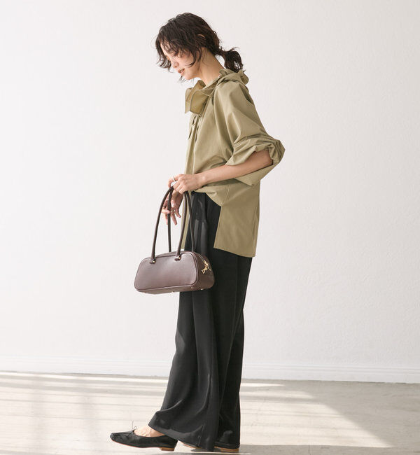  「【着映え◎】ギャザーフリルカラーブラウス」|シャツ・ブラウス|