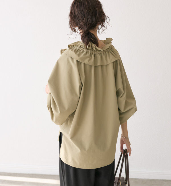  「【着映え◎】ギャザーフリルカラーブラウス」|シャツ・ブラウス|