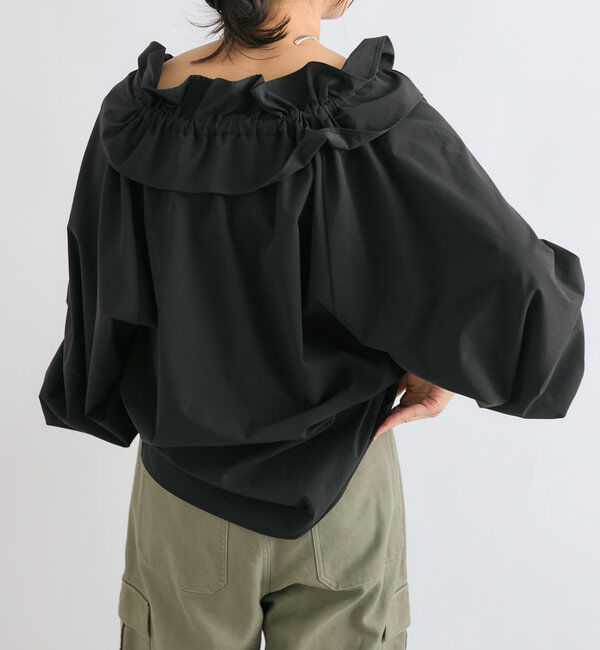  「【着映え◎】ギャザーフリルカラーブラウス」|シャツ・ブラウス|