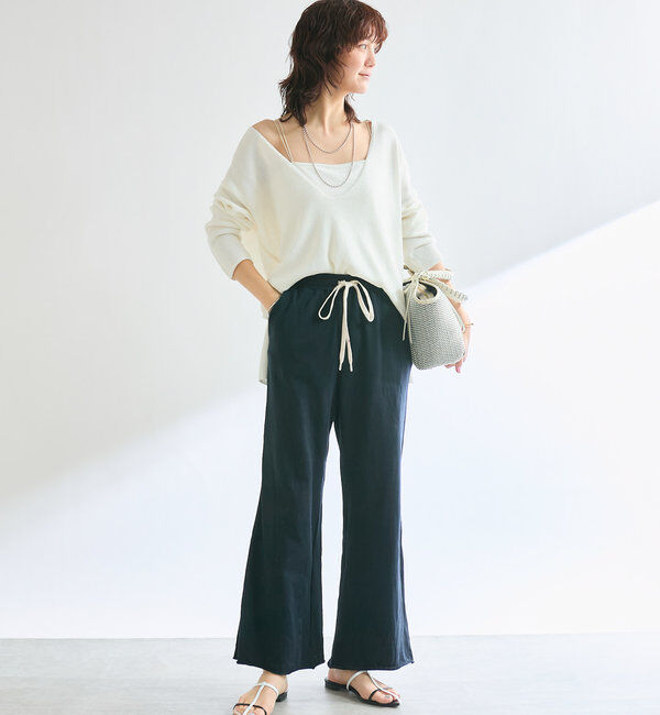  「【楽ちんキレイ】スウェットパンツ」|チノ|