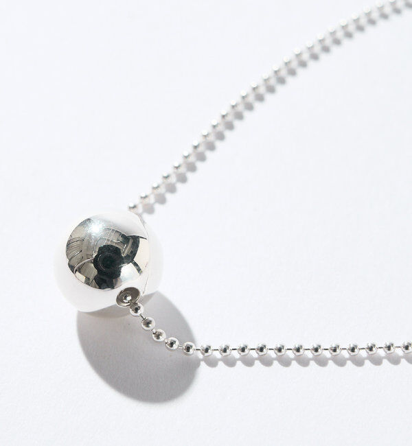  「【存在感が光る】SV925ボールチャームネックレス」|リング|