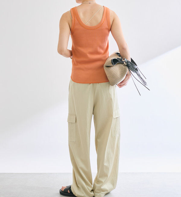  「【2way仕様】テレコ2WAYタンク」|キャミソール|