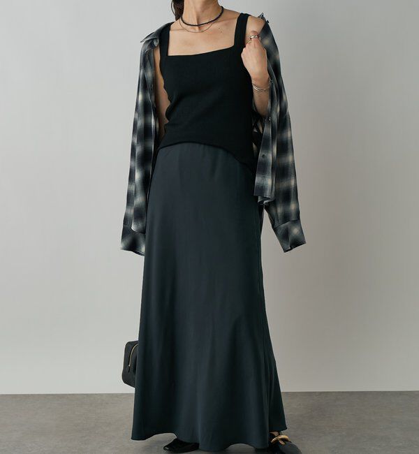  「【アンサンブル対応可】シルク混2wayニットキャミ」|ニット・セーター|