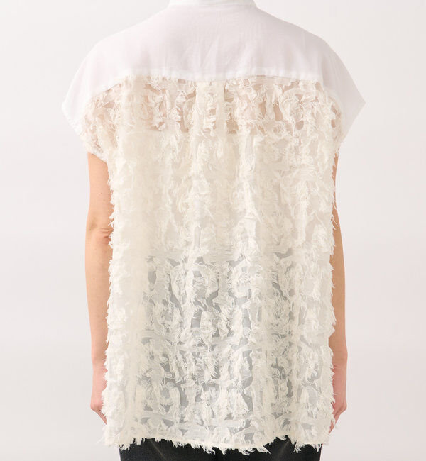  「【着映え◎】カットジャガードフレンチシャツ」|シャツ・ブラウス|