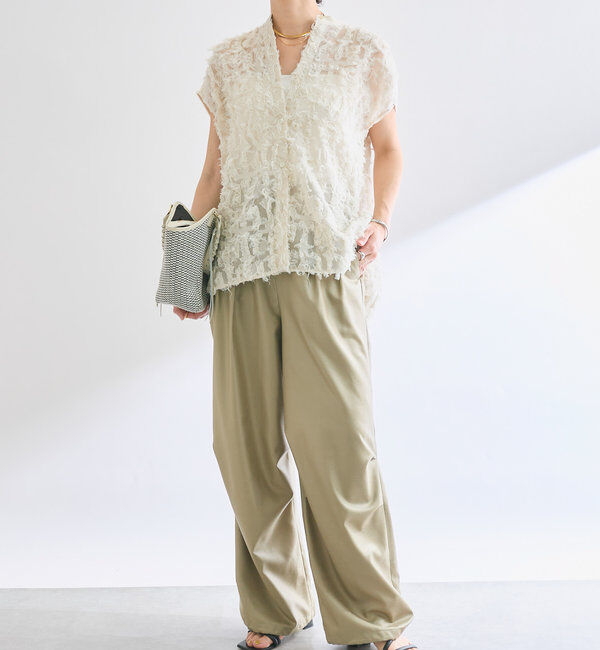  「【着映え◎】カットジャガードフレンチシャツ」|シャツ・ブラウス|