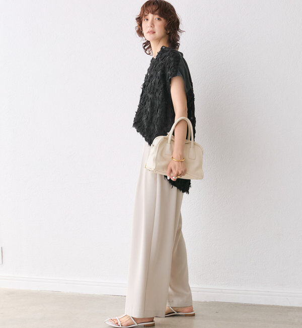  「【着映え◎】カットジャガードフレンチシャツ」|シャツ・ブラウス|