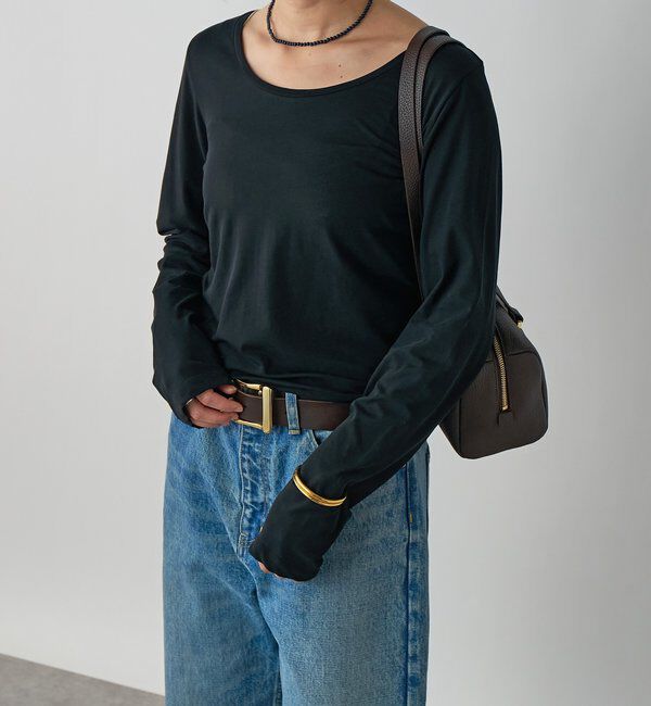  「【MYSELFbyRD/マイセルフバイリヴドロワ】LongTee」|Tシャツ・カットソー|ブラック