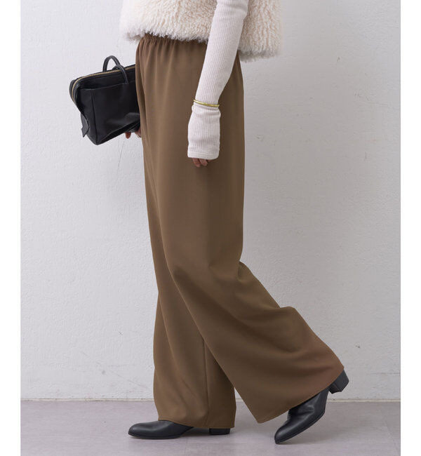  「【CHIKAコラボ】【美脚パンツ】ワイドドロストパンツ」|その他|