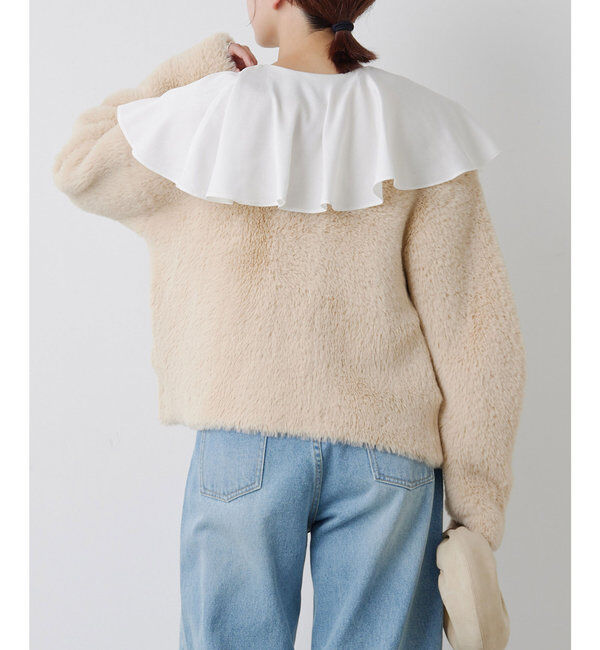  「＼自宅で洗える／フェザーヤーンカーディガン」|ニット・セーター|