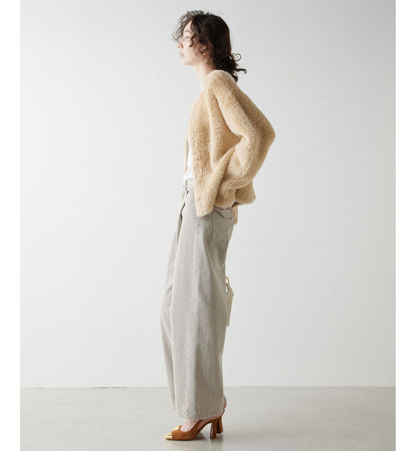  「＼自宅で洗える／フェザーヤーンカーディガン」|ニット・セーター|