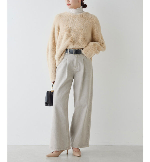  「＼自宅で洗える／フェザーヤーンカーディガン」|ニット・セーター|