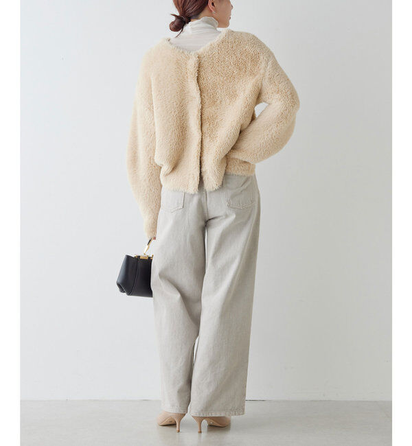  「＼自宅で洗える／フェザーヤーンカーディガン」|ニット・セーター|