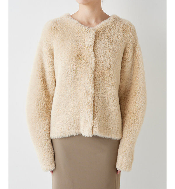  「＼自宅で洗える／フェザーヤーンカーディガン」|ニット・セーター|