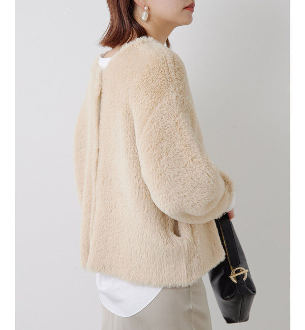  「＼自宅で洗える／フェザーヤーンカーディガン」|ニット・セーター|