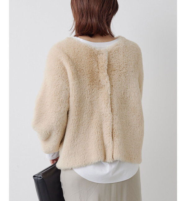  「＼自宅で洗える／フェザーヤーンカーディガン」|ニット・セーター|