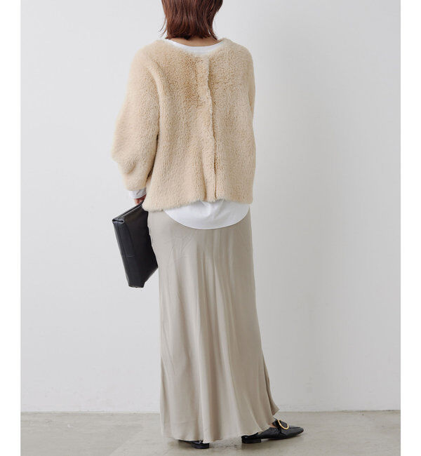  「＼自宅で洗える／フェザーヤーンカーディガン」|ニット・セーター|