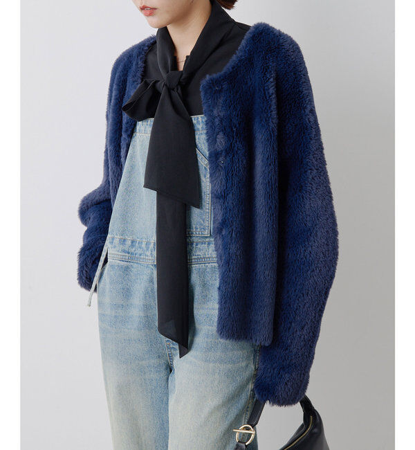  「＼自宅で洗える／フェザーヤーンカーディガン」|ニット・セーター|