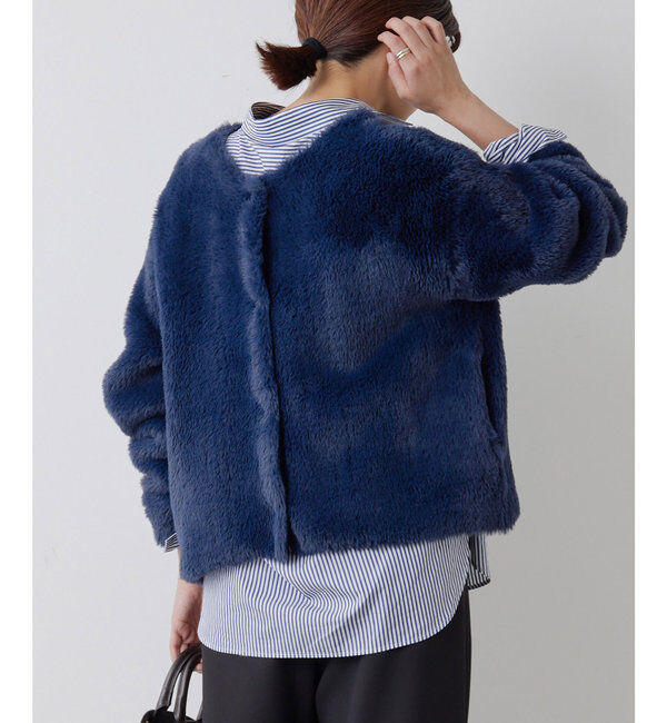  「＼自宅で洗える／フェザーヤーンカーディガン」|ニット・セーター|