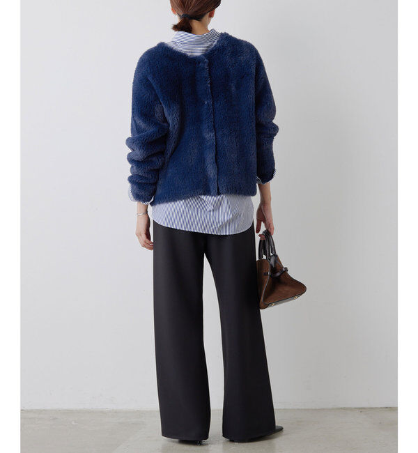  「＼自宅で洗える／フェザーヤーンカーディガン」|ニット・セーター|