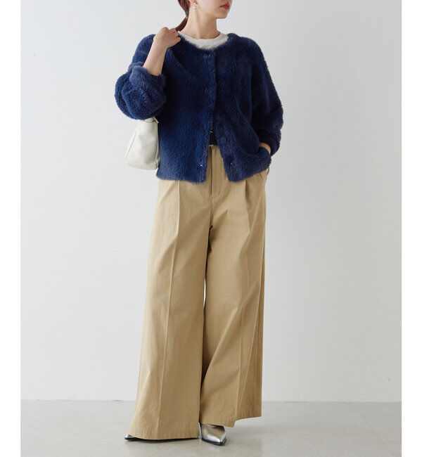  「＼自宅で洗える／フェザーヤーンカーディガン」|ニット・セーター|