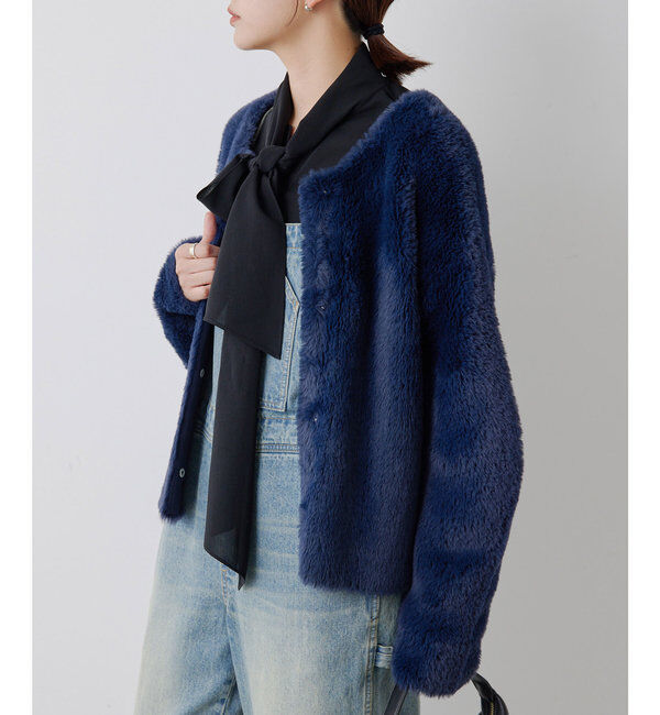  「＼自宅で洗える／フェザーヤーンカーディガン」|ニット・セーター|