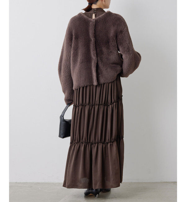  「＼自宅で洗える／フェザーヤーンカーディガン」|ニット・セーター|