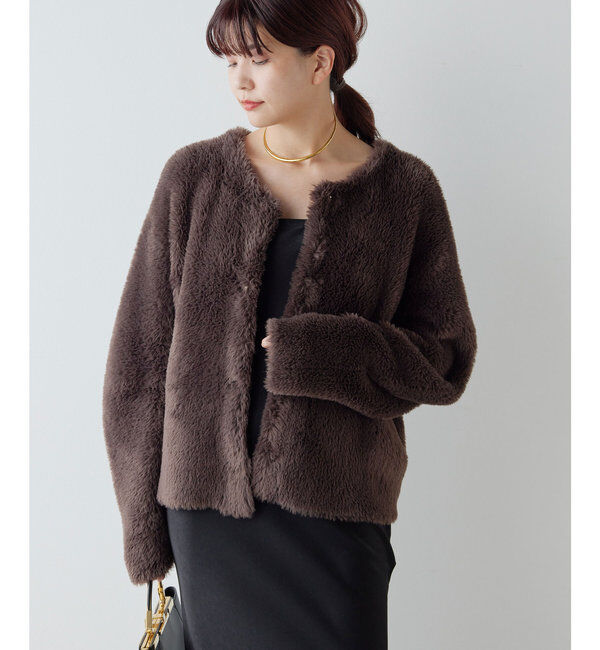  「＼自宅で洗える／フェザーヤーンカーディガン」|ニット・セーター|