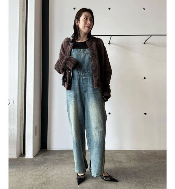  「＼自宅で洗える／フェザーヤーンカーディガン」|ニット・セーター|