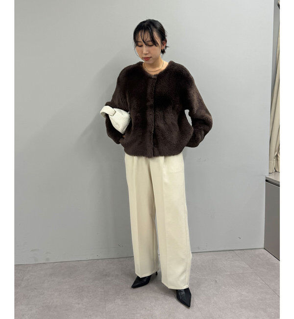  「＼自宅で洗える／フェザーヤーンカーディガン」|ニット・セーター|