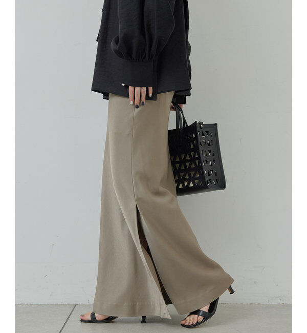 「サテンスリットスカート」|スカート|