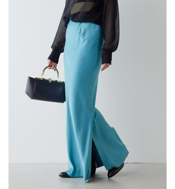  「サテンスリットスカート」|スカート|