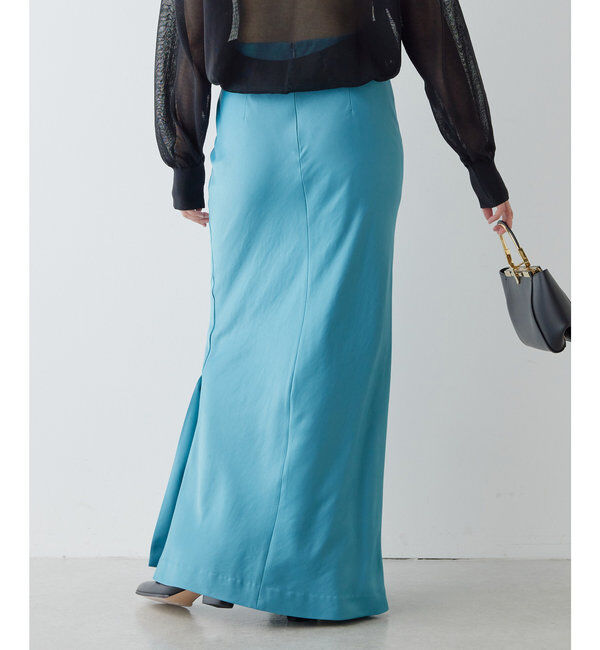  「サテンスリットスカート」|スカート|