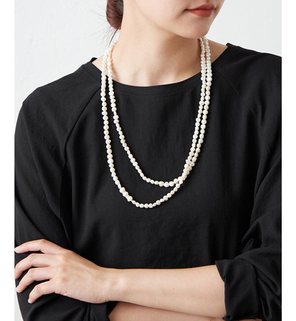  「【EO】ロングパールネックレス」|ネックレス|