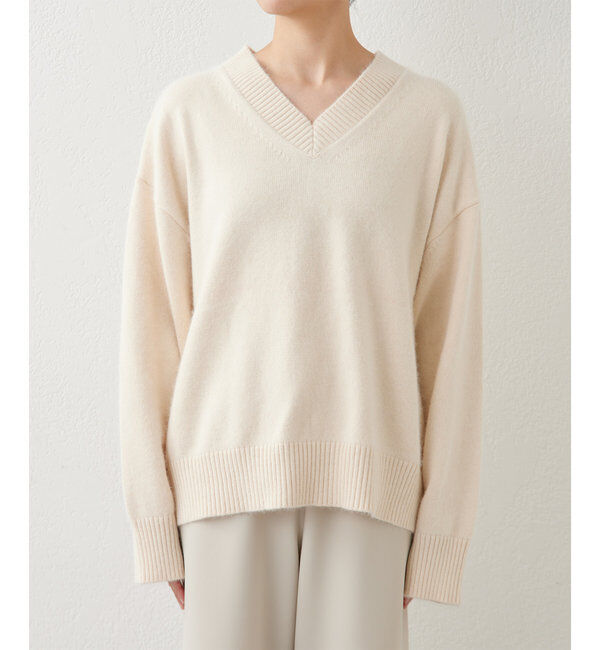 「【MANAKA企画】バックスリットVニット」|ニット・セーター|