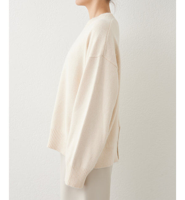  「【MANAKA企画】バックスリットVニット」|ニット・セーター|