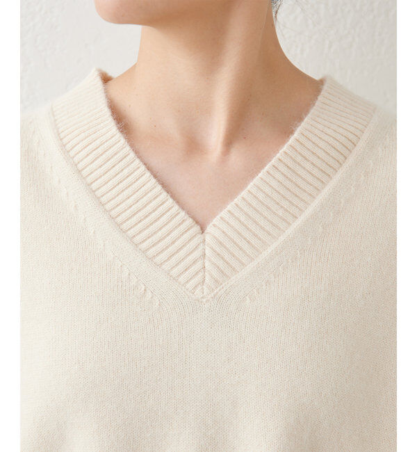  「【MANAKA企画】バックスリットVニット」|ニット・セーター|