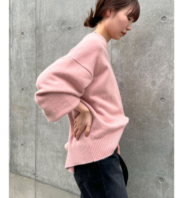  「【MANAKA企画】バックスリットVニット」|ニット・セーター|