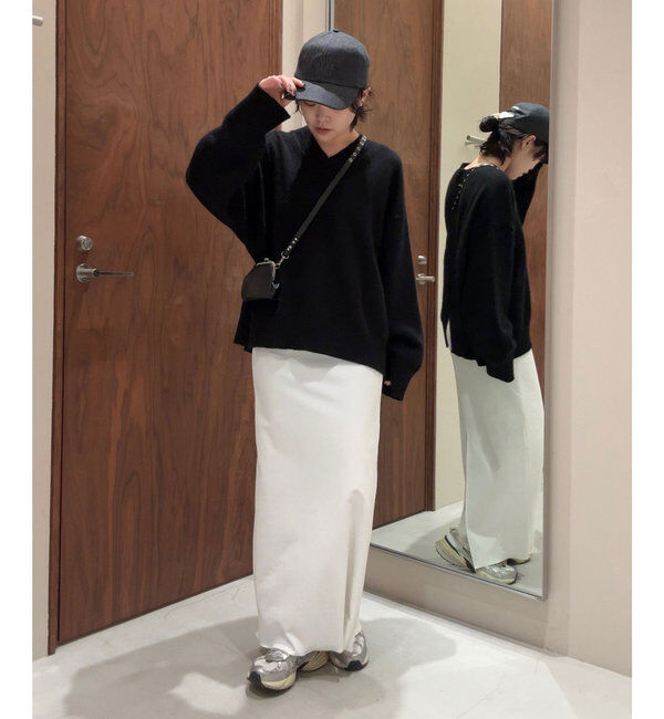  「【MANAKA企画】バックスリットVニット」|ニット・セーター|