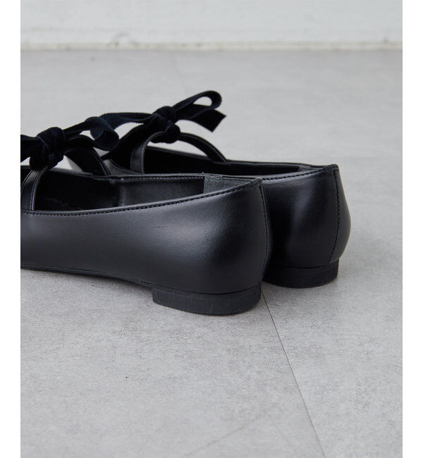  「【2.718】リボンフラットシューズ」|サンダル|