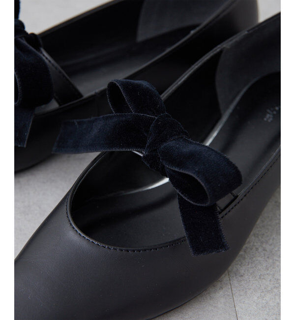  「【2.718】リボンフラットシューズ」|サンダル|