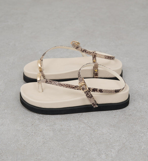  「【2.718】パイソンコードサンダル」|サンダル|