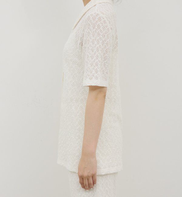  「【セットアップ対応】レースポロカーデ」|Tシャツ・カットソー|