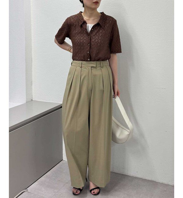  「【セットアップ対応】レースポロカーデ」|Tシャツ・カットソー|