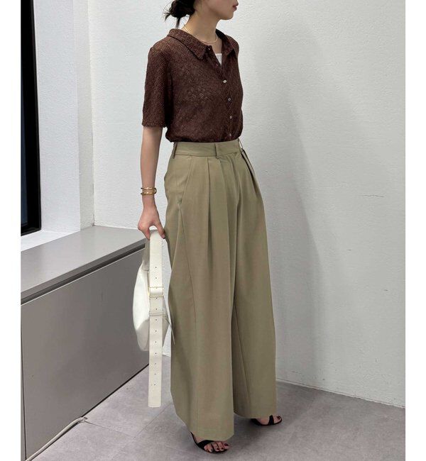  「【セットアップ対応】レースポロカーデ」|Tシャツ・カットソー|