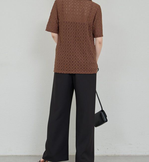  「【セットアップ対応】レースポロカーデ」|Tシャツ・カットソー|