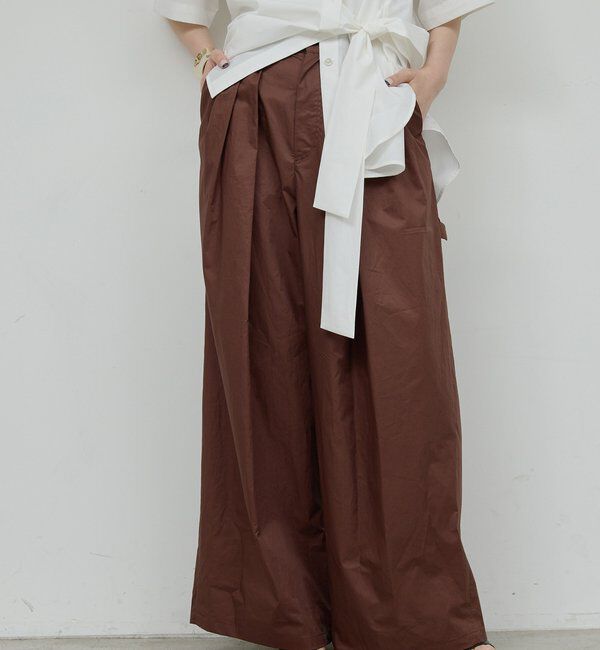  「【HERITANOVUM】ワイドタックペインターパンツ」|チノ|