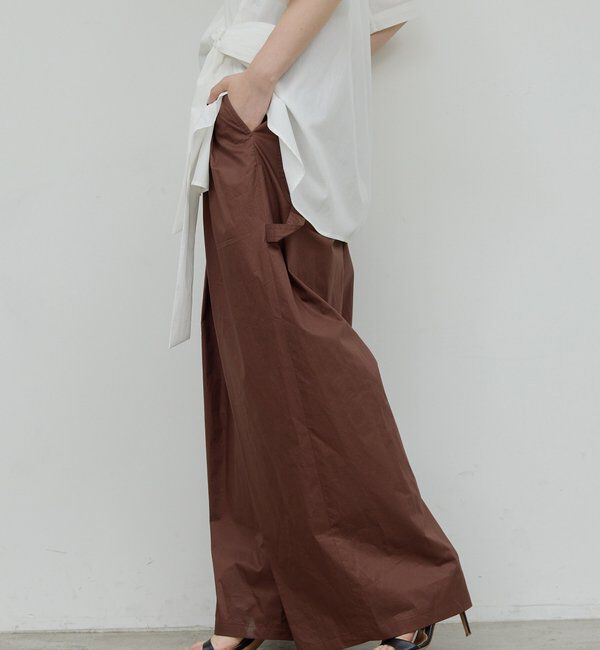  「【HERITANOVUM】ワイドタックペインターパンツ」|チノ|